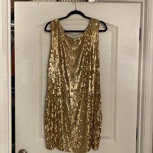 Michael Kors Gold Sequined Dress